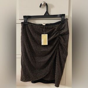Michael Kors NWT Black Skirt with Gold